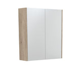 600 Mirror Cabinet with Scandi Oak Side Panels