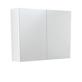 900 Mirror Cabinet with Satin White Side Panels