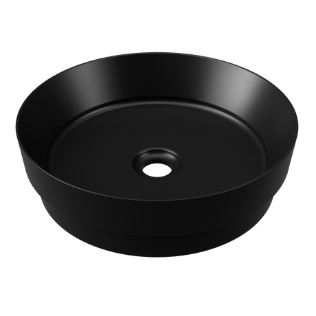 An image of Timberline's Radius Basin 400mm Black Matt