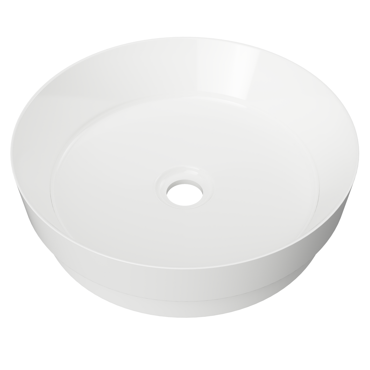An image of Timberline's Radius Basin 400mm White Gloss
