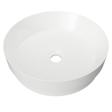 An image of Timberline's Radius Basin 400mm White Gloss