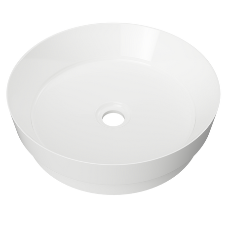 An image of Timberline's Radius Basin 400mm White Gloss