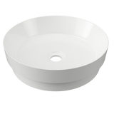 An image of Timberline's Radius Basin 400mm White Gloss
