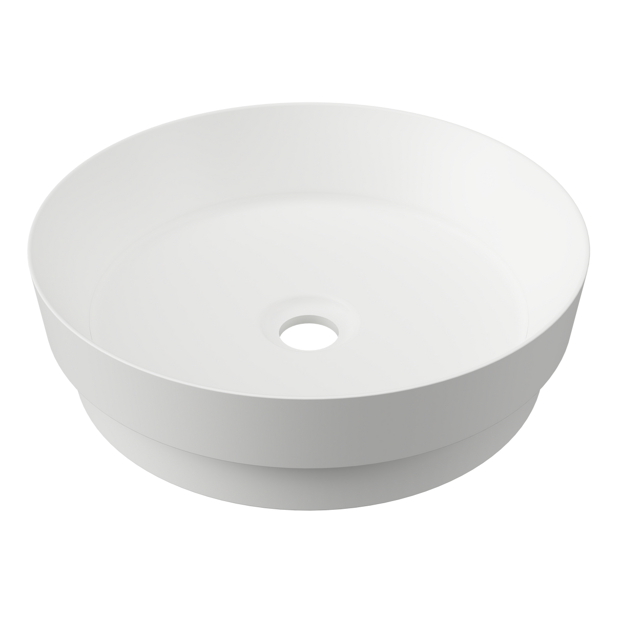 An image of Timberline's Radius Basin 400mm White Matt