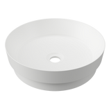 An image of Timberline's Radius Basin 400mm White Matt