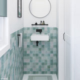 Reba Left Bowl Wall Basin, No Tap Hole