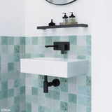 Reba Left Bowl Wall Basin, No Tap Hole