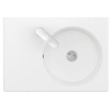Reba Right Bowl Wall Basin, 1 Tap Hole