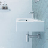 Reba Right Bowl Wall Basin, 1 Tap Hole