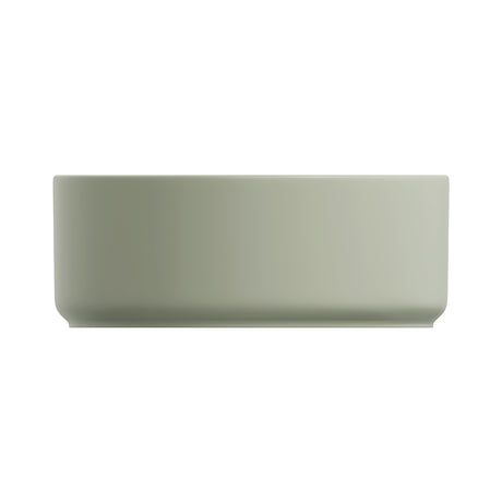 Reba Luxe Above Counter Basin, Matte Olive