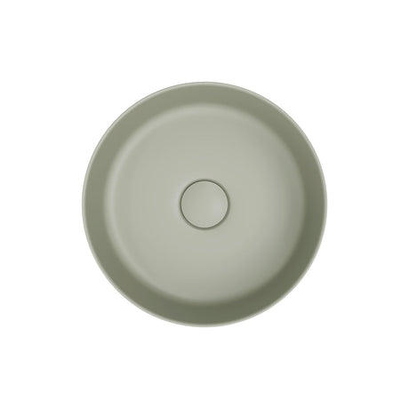 Reba Mini Above Counter Basin, Matte Olive