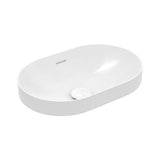 Aluca Pill Semi-Inset Basin, Gloss White