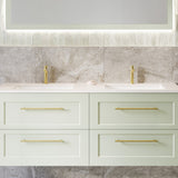 A lifestyle image of Timberline's Rectangle Undermount Basin 530mm White Gloss