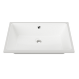 An image of Timberline's Rectangle Undermount Basin 530mm White Gloss