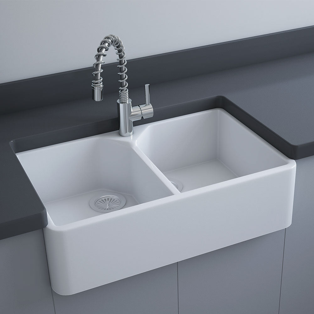 RAK Jacklyn Double Butler Sink with Tap Hole