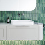 A lifestyle image of Timberline's Rome Basin 600mm White Gloss