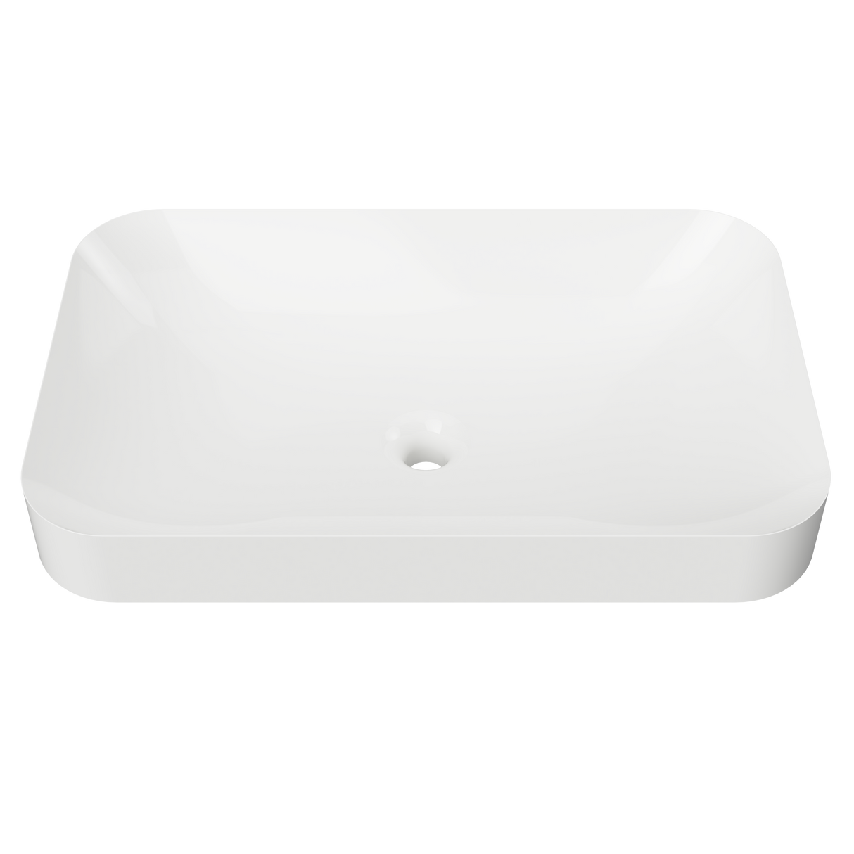 An image of Timberline's Rome Basin 600mm White Gloss