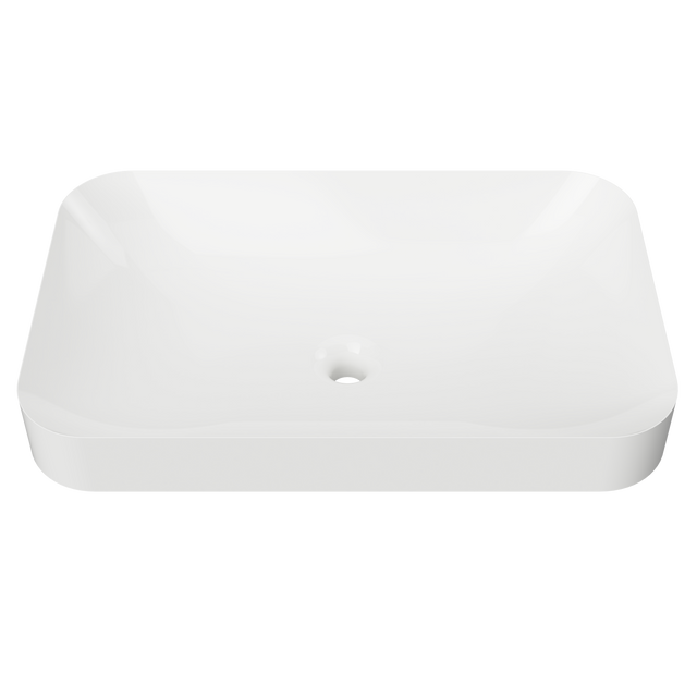 An image of Timberline's Rome Basin 600mm White Gloss