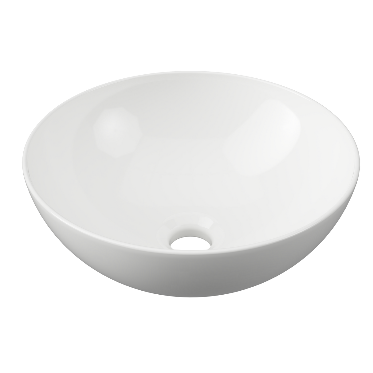 An image of Timberline's Rose Basin 320mm White Gloss