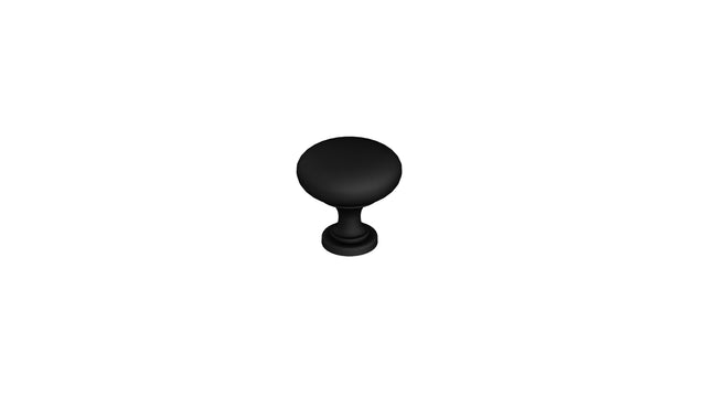 Round Knob 26mm Black Handle (ROU-H-26-BL)
