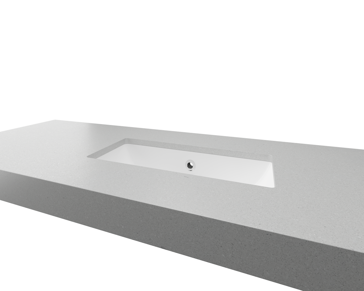 An image of Timberline's Ruby Undermount Basin 530mm White Gloss