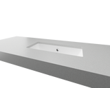 An image of Timberline's Ruby Undermount Basin 530mm White Gloss