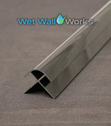 External Round Corner Trim - Black - for Wet Wall Panels - 2400mm (h)