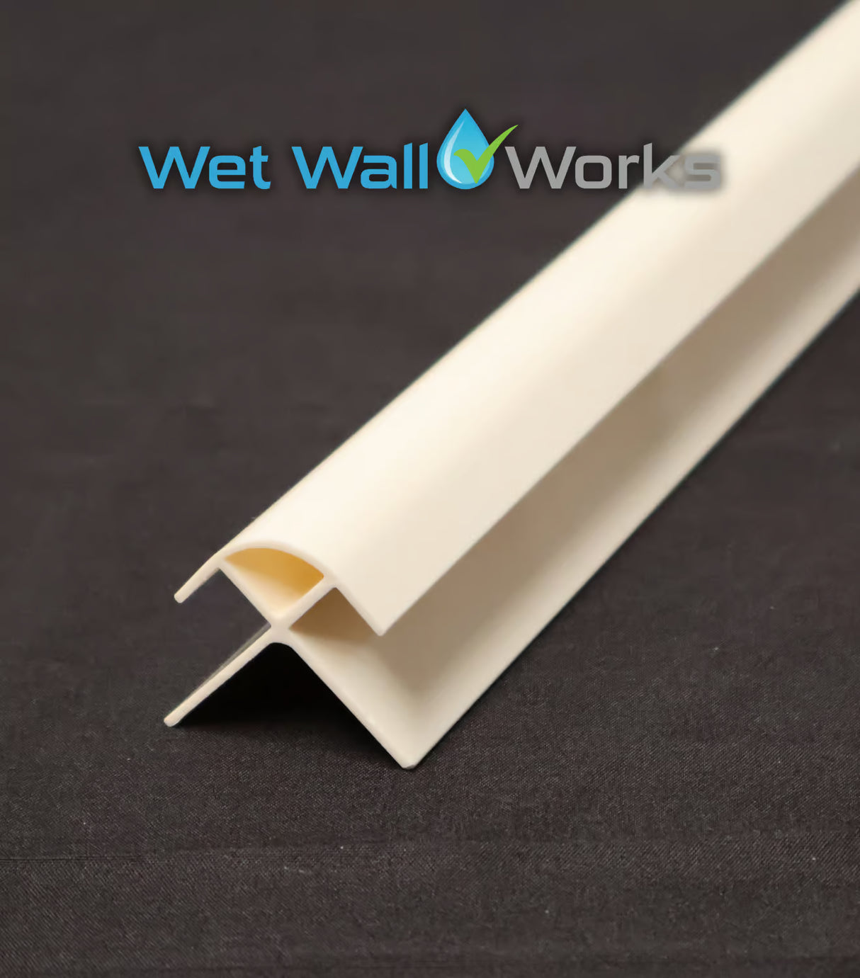 External Round Corner Trim - Sand - for Wet Wall Panels - 2400mm (h)