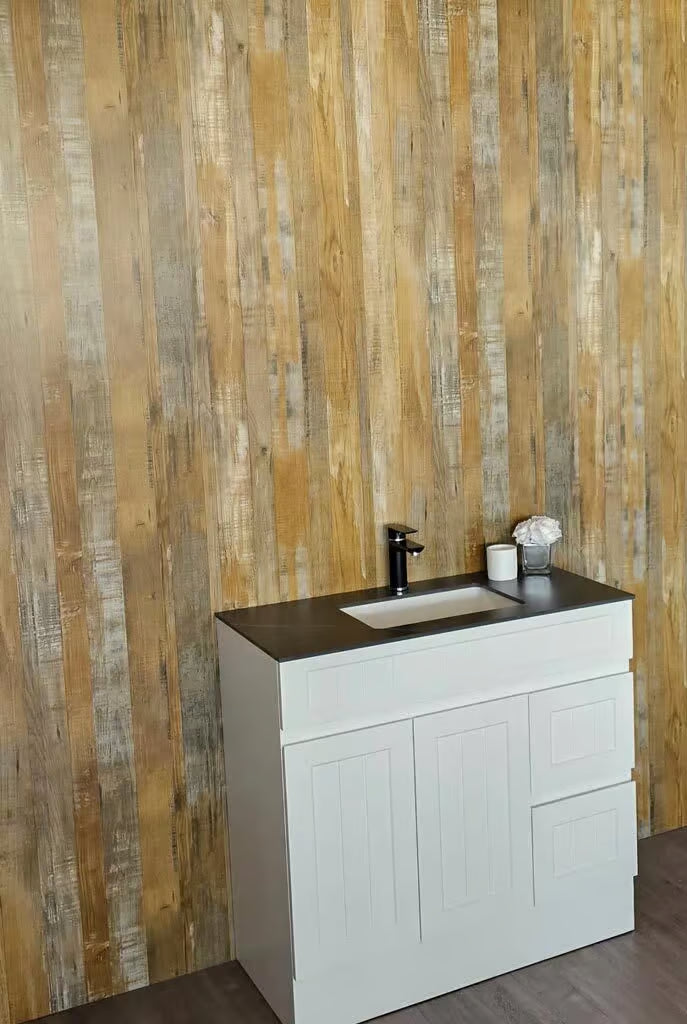 Reclaimed Oak Wet Wall Panel - 2400mm (h) x 1000mm (w) x 10mm (d)