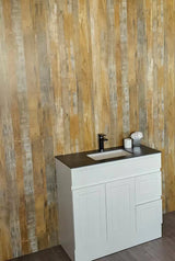 Reclaimed Oak Wet Wall Panel - 2400mm (h) x 1000mm (w) x 10mm (d)
