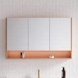 Sanremo Mirror Cabinet 1200mm Three Door Gold Collection (SAN-SC-1200-3-G)
