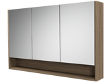 Sanremo Mirror Cabinet 1200mm Three Door Gold Collection (SAN-SC-1200-3-G)
