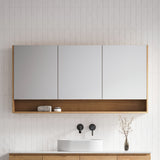 Sanremo Mirror Cabinet 1500mm Three Door Platinum Collection (SAN-SC-1500-3-P)