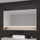 Sanremo Mirror Cabinet 1500mm Three Door Gold Collection (SAN-SC-1500-3-G)