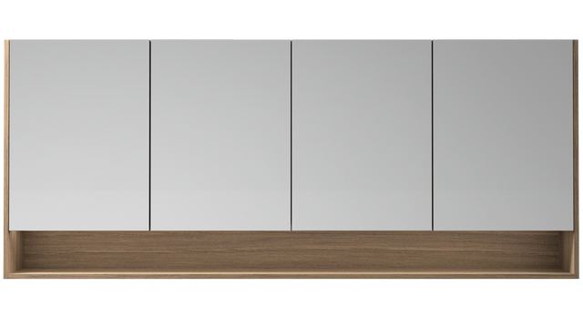 Sanremo Mirror Cabinet 1800mm Four Door Gold Collection (SAN-SC-1800-4-G)