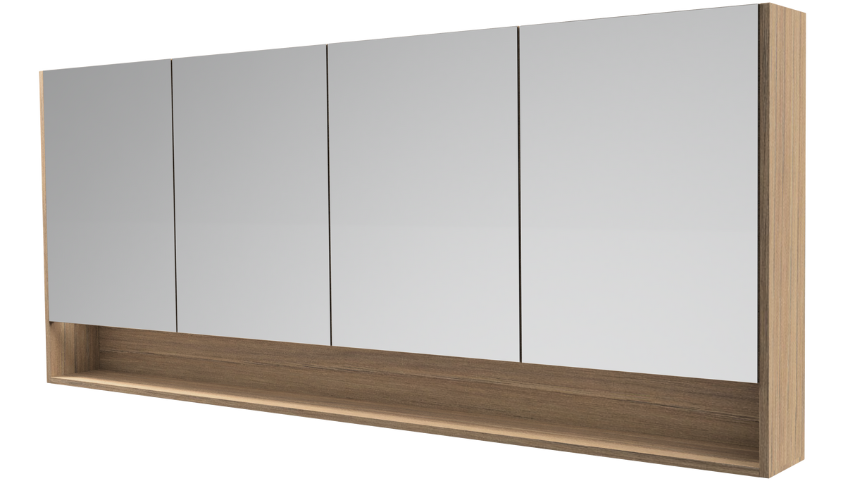 Sanremo Mirror Cabinet 1800mm Four Door Gold Collection (SAN-SC-1800-4-G)