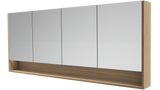 Sanremo Mirror Cabinet 1800mm Four Door Gold Collection (SAN-SC-1800-4-G)