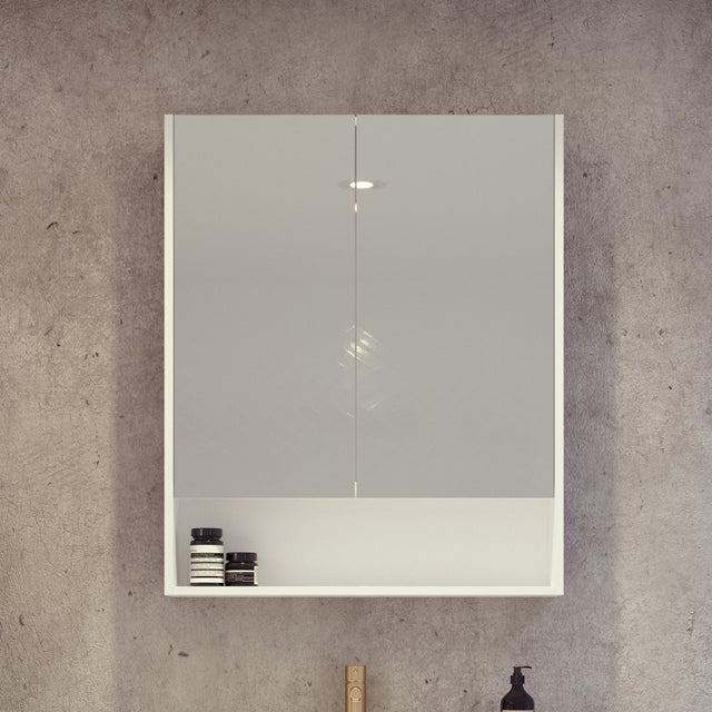 Sanremo Mirror Cabinet 600mm Double Door Gold Collection (SAN-SC-600-D-G)