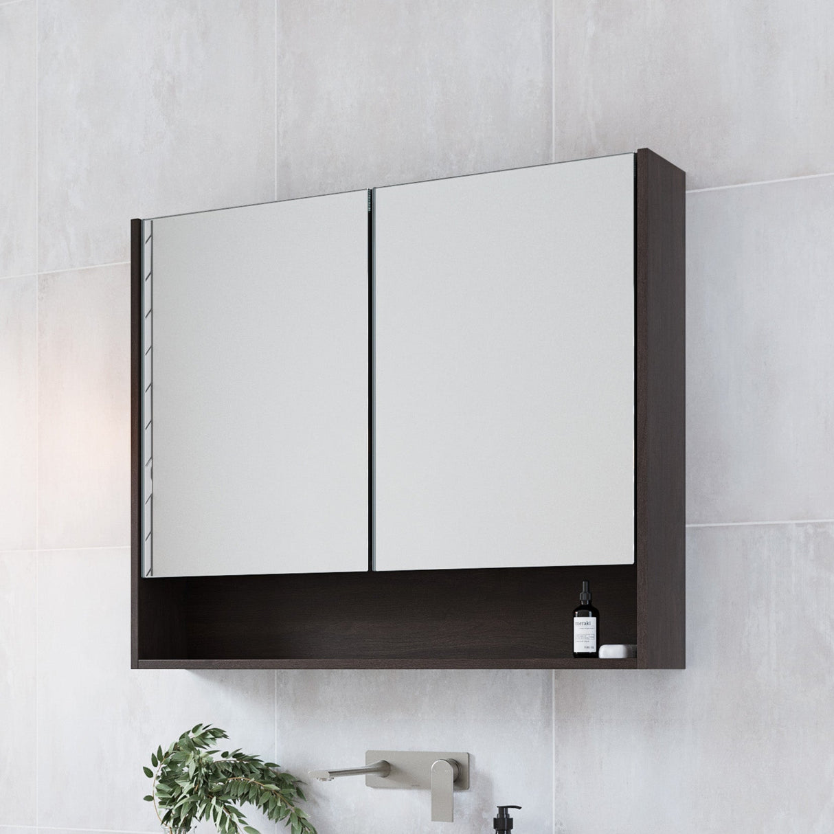 Sanremo Mirror Cabinet 900mm Double Door Platinum Collection (SAN-SC-900-D-P)