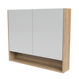 Sanremo Mirror Cabinet 900mm Double Door Gold Collection (SAN-SC-900-D-G)