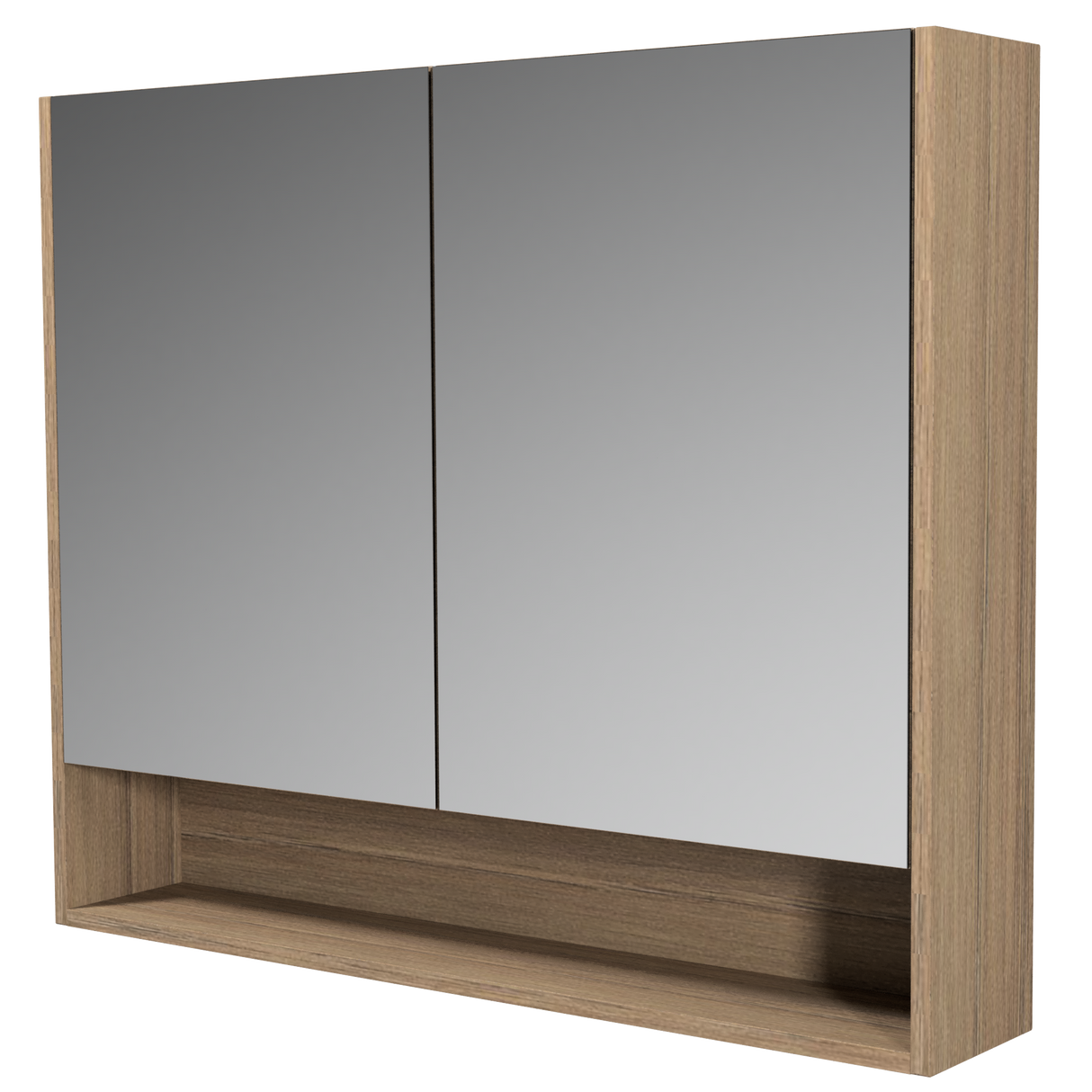 Sanremo Mirror Cabinet 900mm Double Door Gold Collection (SAN-SC-900-D-G)