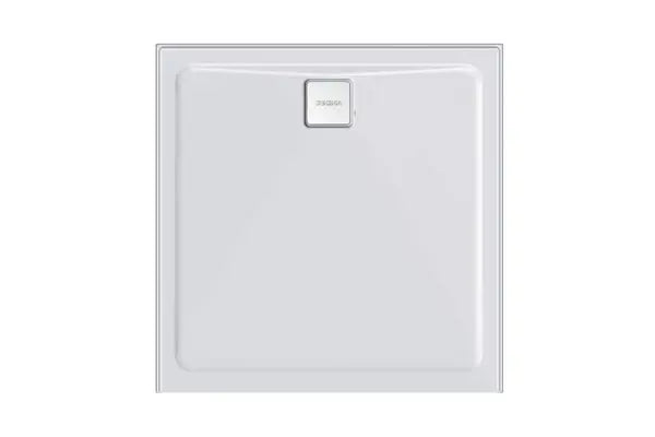 Luna Shower Base 1000 x 1000 Rear Waste - 3 Tile Bead