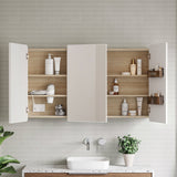 Sutherland House Collection Mirror Cabinet 1200mm x 720mm high Three Door Gold Collection (SHC-SC-1200-3-G)