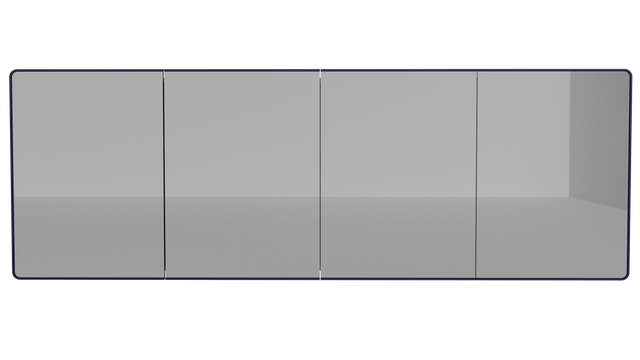 Sutherland House Collection Mirror Cabinet 2100mm x 720mm high Four Door Gold Collection (SHC-SC-2100-4-G)