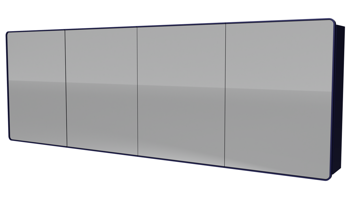 Sutherland House Collection Mirror Cabinet 2100mm x 720mm high Four Door Gold Collection (SHC-SC-2100-4-G)