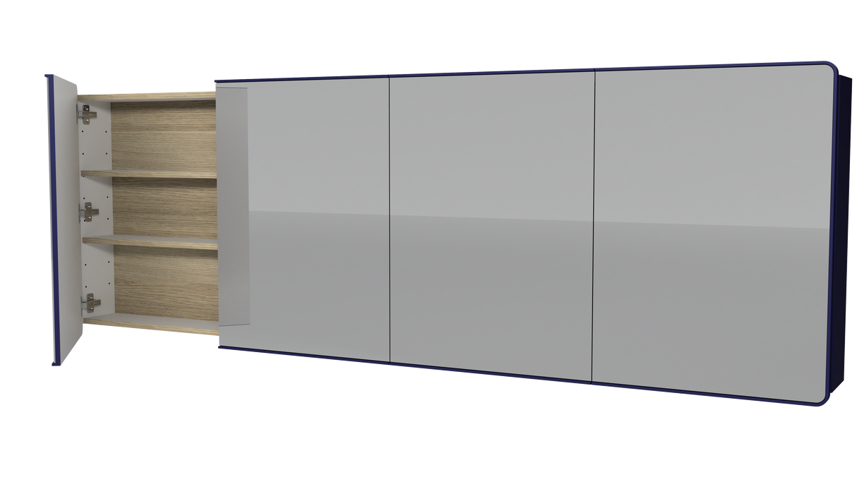 Sutherland House Collection Mirror Cabinet 2100mm x 720mm high Four Door Gold Collection (SHC-SC-2100-4-G)