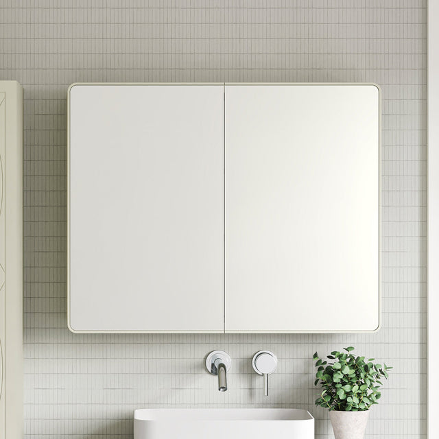 Sutherland House Collection Mirror Cabinet 900mm x 720mm high Double Door Gold Collection (SHC-SC-900-D-G)