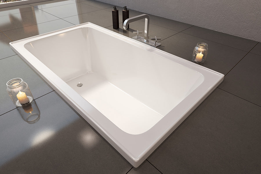 Shenseki 1400 Inset Bath - White