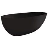 Bahama Solid Surface Bath, Matt Black, 1700mm