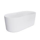 Empire Slim Freestanding Solid Surface Bath, 1500mm, Matt White